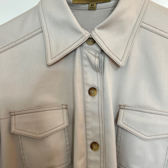 Alex Marie Khaki Shirtdress Sz: 8P - Picture 3 of 7